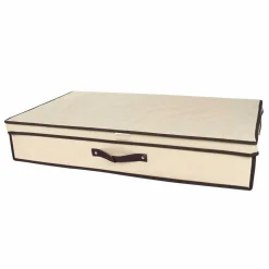 CONTENITORE SALVASPAZIO SOTTOLETTO IN TESSUTO PER CAMBIO STAGIONE 80X45X15CM