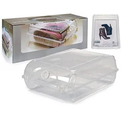 CONTENITORE SCATOLA PORTASCARPE STIVALI PLASTICA ORGANIZZATORE SCARPIERA ARMADIO