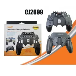 CONTROLLER DI GIOCO PER CELLULARE SMARTPHONE IMPUGNATURA FLIP A 6 DITA CJ2699