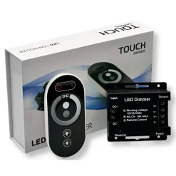 CONTROLLER DIMMER PER STRISCE LED MONOCOLORE DC12V-24V CON TELECOMANDO 3 CANALI A 6A AP-01