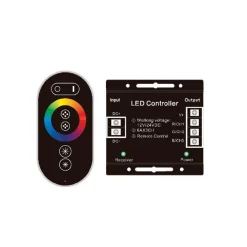 CONTROLLER LED RGB CON TELECOMANDO TOUCH CENTRALINA STRIP STRISCIA LED 12V
