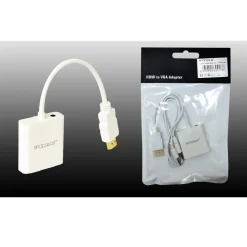 CONVERTITORE ADATTATORE CAVO HDMI/VGA + AUX DA 0.15 METRI PC MAXTECH CHDMI-VGA
