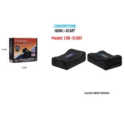 CONVERTITORE ADATTATORE DA HDMI A SCART DA DIGITALE IN ANALOGICO MAXTECH CHD-SCART