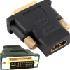 CONVERTITORE ADATTATORE DVI-D MASCHIO A HDMI FEMMINA PER MONITOR IMMAGINI Q-C30