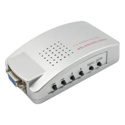 CONVERTITORE ADATTATORE VIDEO DA VGA FEMMINA A RCA S-VIDEO VGA FEMMINA QY-V01