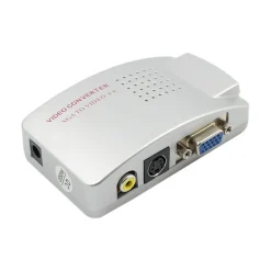 CONVERTITORE ADATTATORE VIDEO DA VGA FEMMINA A RCA S-VIDEO VGA FEMMINA QY-V01