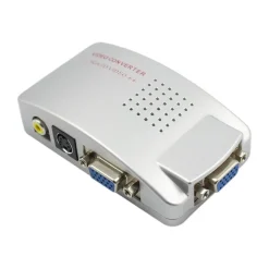 CONVERTITORE ADATTATORE VIDEO DA VGA FEMMINA A RCA S-VIDEO VGA FEMMINA QY-V01