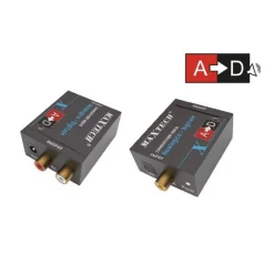 CONVERTITORE AUDIO DA ANALOGICO R/L A DIGITALE COASSIALE TOSLINK MAXTECH DK-202