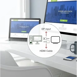 CONVERTITORE VIDEO AUDIO ADATTATORE DISPLAYPORT MASCHIO A HDMI FEMMINA CDP-HDMI