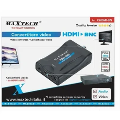 CONVERTITORE VIDEO DA HDMI A BNC ADATTATORE SEGNALE AUDIO PAL/NTSC 480P CHDMI-BN