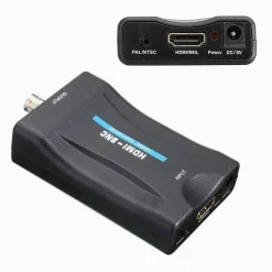 CONVERTITORE VIDEO DA HDMI A BNC ADATTATORE SEGNALE AUDIO PAL/NTSC 480P CHDMI-BN