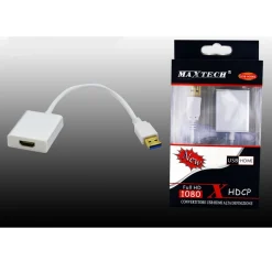 CONVERTITORE VIDEO DA USB A HDMI DA PC A TV MONITOR ADATTATORE FULL HD USB-HD001 MAXTECH