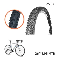 COPERTONE COPERTURA RUOTA PNEUMATICO PER GOMME MTB BICICLETTA BICI 26"X1.95 2513