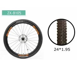 COPERTONE RUOTA PNEUMATICO GOMME PER BICI BICICLETTA MTB BIKE 24 × 1.95 ZX-8105