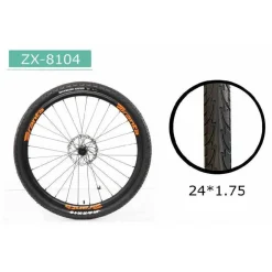 COPERTONE RUOTA PNEUMATICO GOMME PER BICI BICICLETTA MTB BIKE 24×1.75 ZX-8104