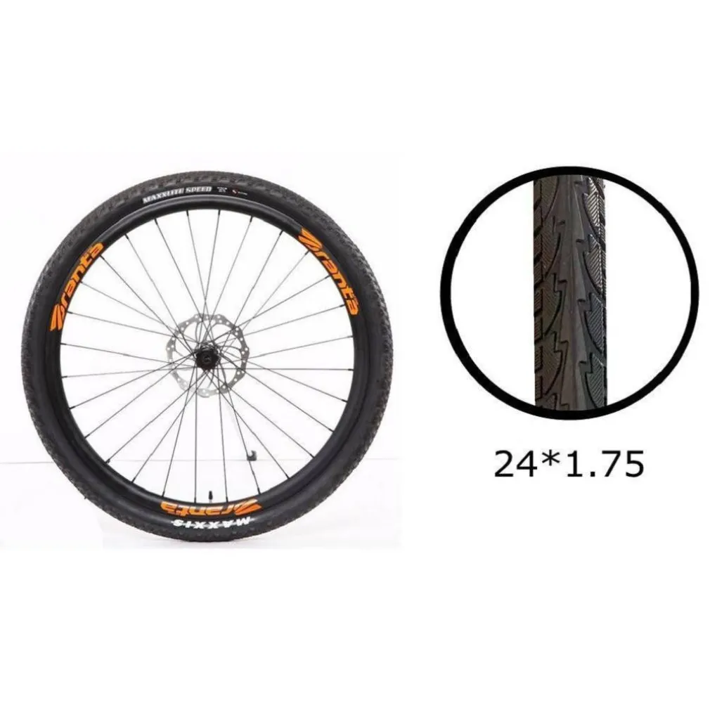 COPERTONE RUOTA PNEUMATICO GOMME PER BICI BICICLETTA MTB BIKE 24×1.75 ZX-8104