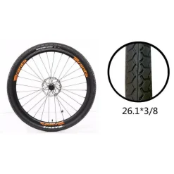 COPERTONE RUOTA PNEUMATICO GOMME PER BICI BICICLETTA MTB BIKE 26.1 × 3/8 ZX-8111