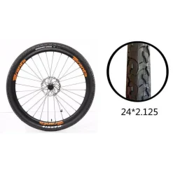 COPERTONE RUOTA PNEUMATICO GOMME PER BICI BICICLETTA MTB BIKE 24 × 2.125 ZX-8106