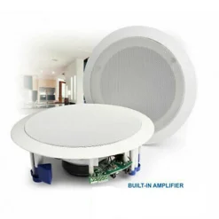 COPPIA CASSE ACUSTICHE 21CM BLUETOOTH INCASSO FILODIFFUSIONE NEGOZI CASSA 20W