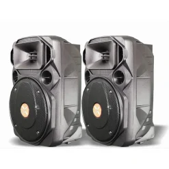 COPPIA CASSE ATTIVA + PASSIVA MICROFONO BLUETOOTH 1300W EXTREME SOUND VAN-M-POWER