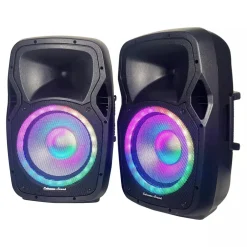 COPPIA CASSE AUDIO AMPLIFICATE 2000W EXTREME SOUND 12