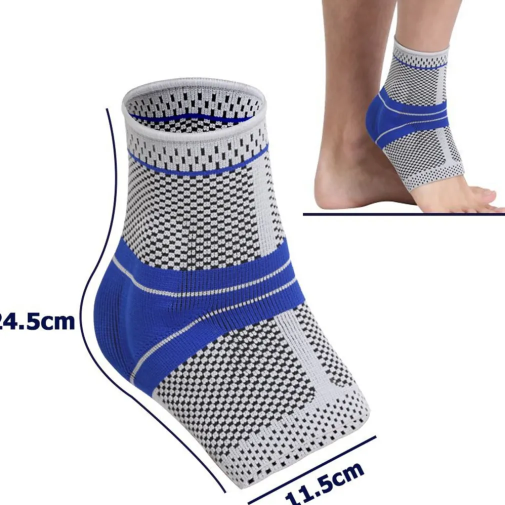 COPPIA CAVIGLIERE SUPPORTO PER CAVIGLIA ANALLERGICA ELASTICA SPORT BLU