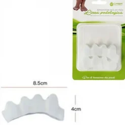 COPPIA CUSCINETTI SEPARATORI DITA SILICONE PROTEZIONE CURA PIEDI 64423