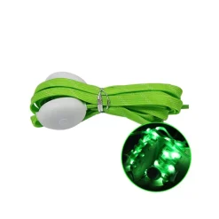 COPPIA DI LACCI PIATTI PER SCARPE COLORATI CON LUCI A LED STRINGHE SNEAKER