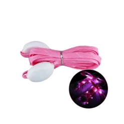 COPPIA DI LACCI PIATTI PER SCARPE COLORATI CON LUCI A LED STRINGHE SNEAKER
