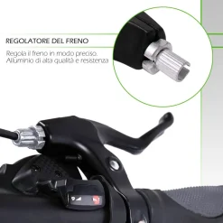 COPPIA DI LEVE FRENI IN RESINA PER BICICLETTA BICI ATTACCO UNIVERSALE XC-2615