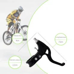 COPPIA DI LEVE FRENI IN RESINA PER BICICLETTA BICI ATTACCO UNIVERSALE XC-2615