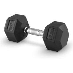 COPPIA DI MANUBRI IN VINILE DA 12,5KG OGNUNO MANUBRI PESI PALESTRA FITNESS SPORT