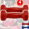 COPPIA DI MANUBRI IN VINILE DA 4 KG OGNUNO MANUBRI PESI PALESTRA FITNESS SPORT