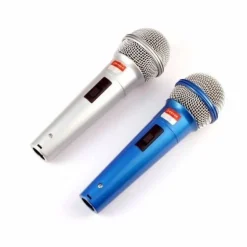 COPPIA DI MICROFONI MICROFONO PROFESSIONALE UNIDIREZIONALE CON CAVO 2,5 MT