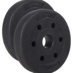 COPPIA DISCHI DUMMBELL PESI DISCO PER BILANCIERE MANUBRI DA 1,25KG BODYBUILDING