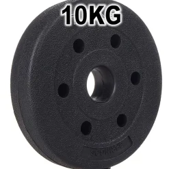 COPPIA DISCHI DUMMBELL PESI DISCO PER BILANCIERE MANUBRI DA 10 KG BODYBUILDING