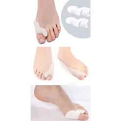 COPPIA DIVARICATORE IN GEL PER DITA DEI PIEDI CON DISTANZIALI ALLUCE VALGO 2 PZ