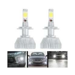 COPPIA LAMPADE A LED CREE FULL H7 PER AUTO 2800 LUMEN 6000K DIGITALE 12V 24V 30W