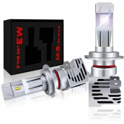 COPPIA LAMPADE A LED PER AUTO MOTO H7 6500K 55W LUCE BIANCA ART.11907