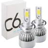 COPPIA LAMPADE ANABBAGLIANTI ABBAGLIANTI C6 H3 6000K LED 8V-48V F 36W/3800LM AUTO MOTO