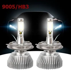 COPPIA LAMPADE FARI RICAMBIO AUTO 9005 HB3 LED 32W ALTA LUMINOSITA BIANCO FREDDO