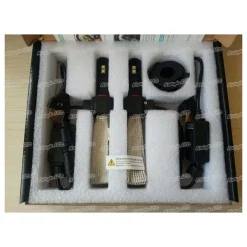 COPPIA LAMPADE FARI RICAMBIO AUTO 4 LED 5HL - H7 ALTA LUMINOSITA' BIANCO FREDDO