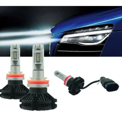 COPPIA LAMPADE LED AUTO FARI H11 X3 KIT LAMPADINE 50 WATT 6000 LUMEN IP67