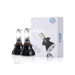 COPPIA LAMPADE LED FARI RICAMBIO KIT H7 6000K G5 4000 LUMEN KIT CANBUS 40W