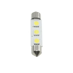 COPPIA LAMPADINA SILURO A LED SMD 5050 4.3MM RRICAMBIO LUCI INTERNE PER AUTO 12V