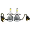 COPPIA LAMPADINE AUTO MOTO 30W 6000K BIANCO FREDDO COB C1 H4 LED 3000LM