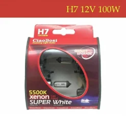COPPIA LAMPADINE LAMPADE AUTO MOTO XENON H7 12V 100 WATT 5500K C-6283