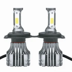 COPPIA LAMPADINE LED H4 AUTO LUCE BIANCA 6500K 12000LM ATTACCO 40W MAXTECH T2-H4