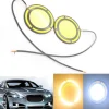 COPPIA LUCI LED MARCIA DIURNE DRL LAMPADE AUTO ANTINEBBIA COB BIANCO FREDDO