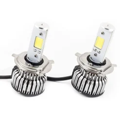 COPPIA LUCI LED SYSTEM AUTO H4 ABBAGLIANTE ANABBAGLIANTE 6000K 6S
